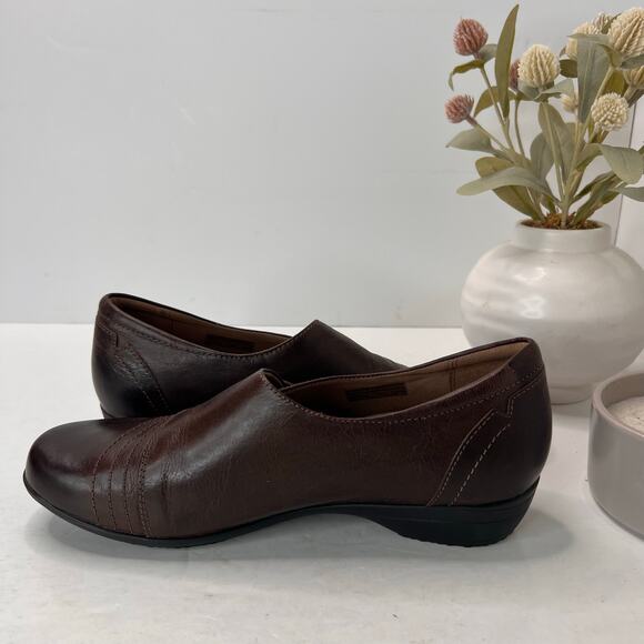 Dansko Fanny Leather Casual Comfort Shoe Brown Women 40/9.5 Tried On - Picture 6 of 11